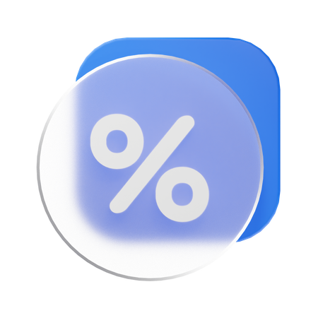 Discount  3D Icon