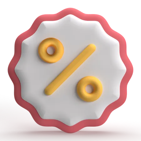 Discount  3D Icon