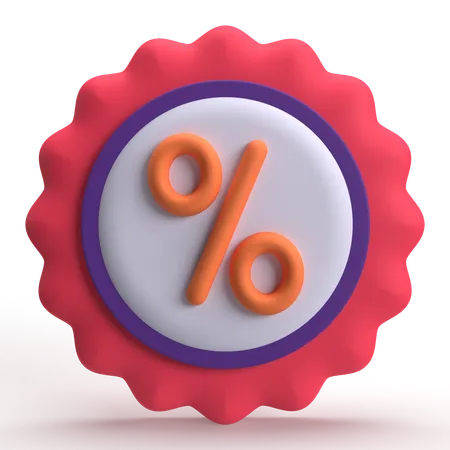 Discount  3D Icon