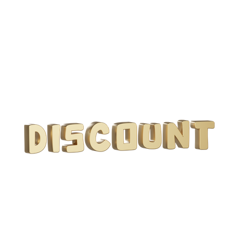 Discount  3D Icon