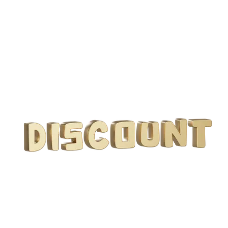 Discount  3D Icon