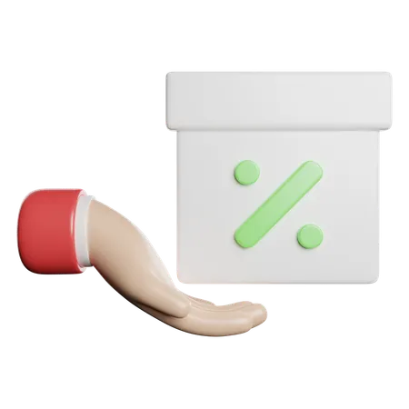 Discount  3D Icon