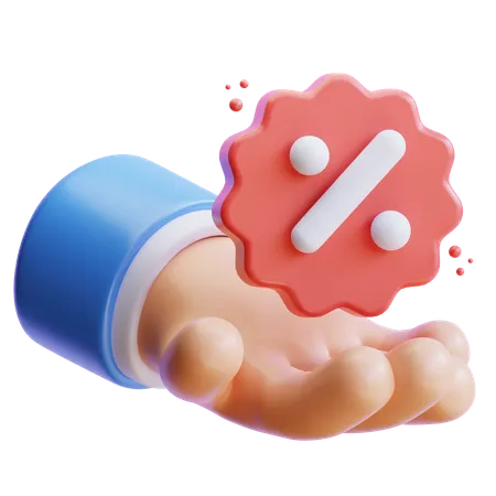 Discount  3D Icon