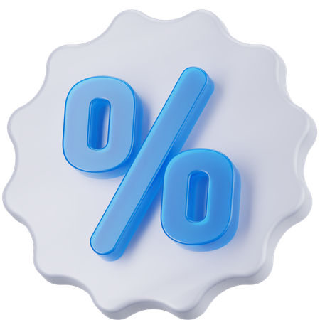 Discount  3D Icon