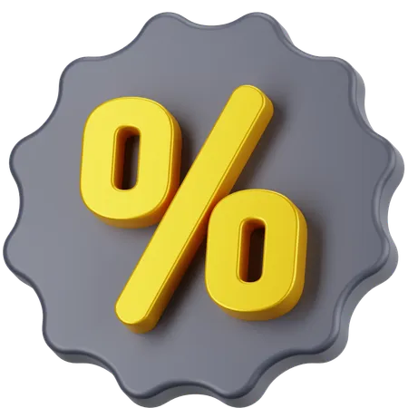 Discount  3D Icon