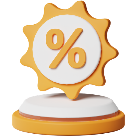 Discount  3D Icon