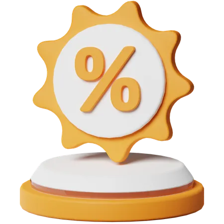 Discount  3D Icon