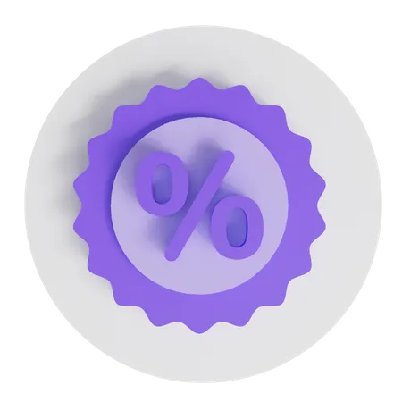 Discount  3D Icon