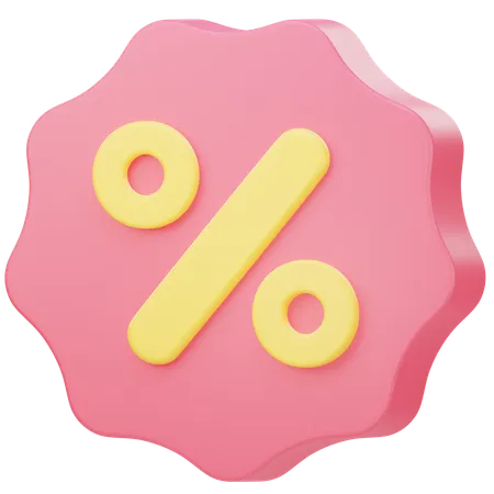 Discount  3D Icon