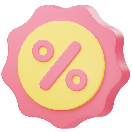 Discount  3D Icon