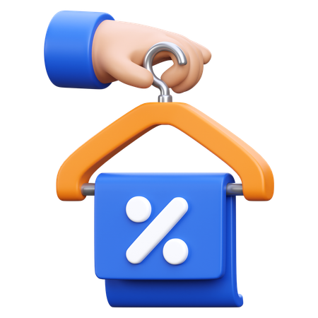 Discount  3D Icon