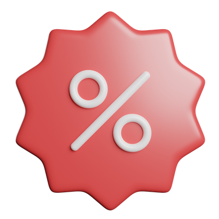 Discount  3D Icon