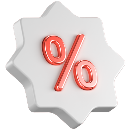Discount  3D Icon