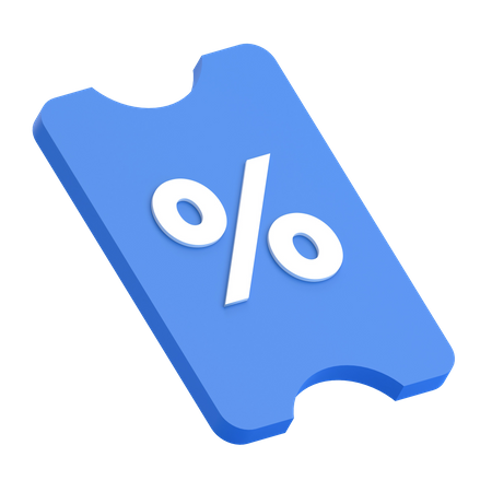 Discount  3D Icon