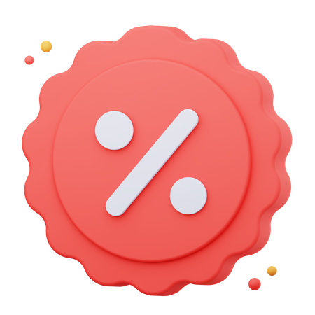Discount  3D Icon
