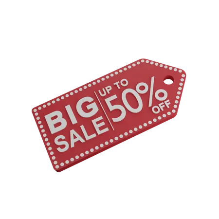 Discount 50%  3D Icon