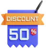 Discount 50 Percent