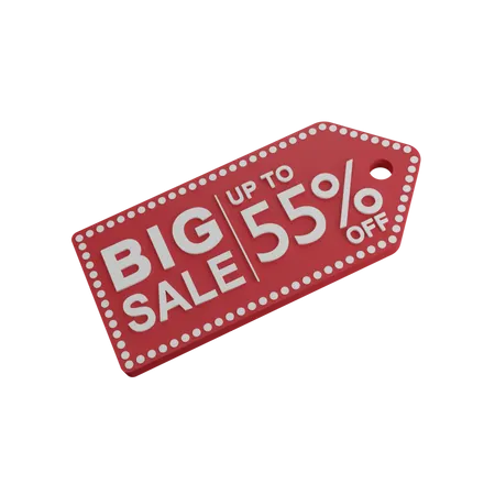 Discount 55%  3D Icon