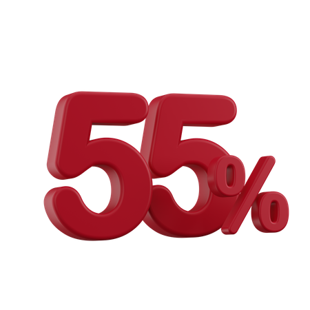 Discount 55%  3D Icon