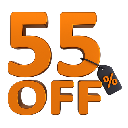 Discount 55 Percent  3D Icon