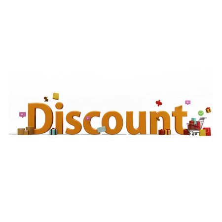 Great Discount Sale 3D Icon