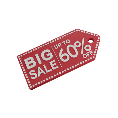Discount 60%  3D Icon