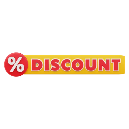 Discount 3D Icon