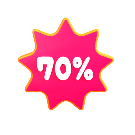 Discount 70%  3D Icon