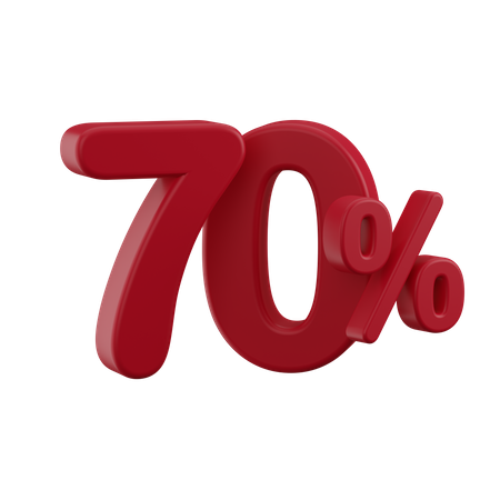 Discount 70% 3D Icon