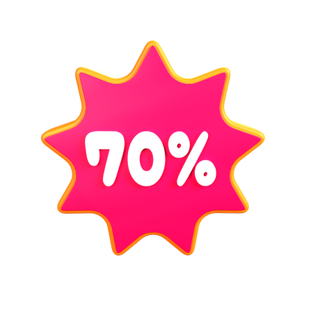 Discount 70%  3D Icon