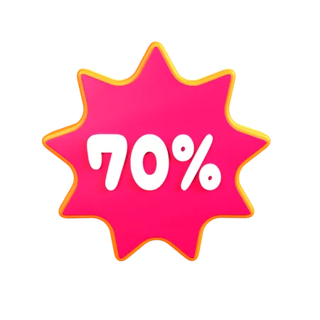 Discount 70%  3D Icon