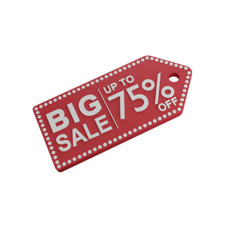 Discount 75%  3D Icon