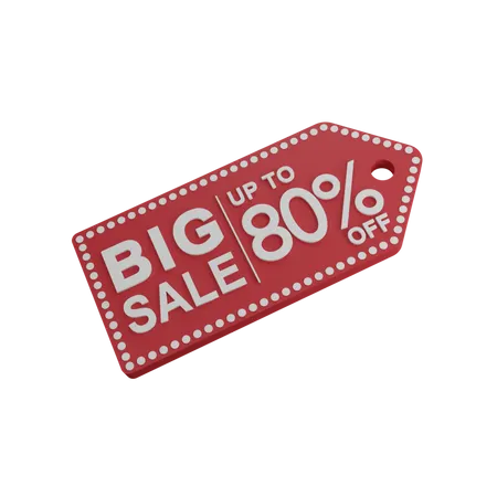 Discount 80%  3D Icon