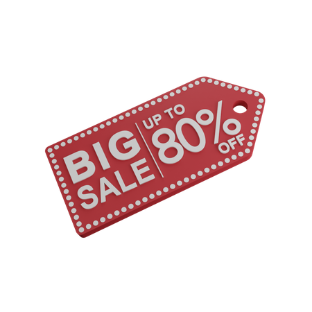 Discount 80%  3D Icon