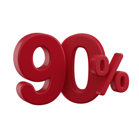 Discount 90%  3D Icon