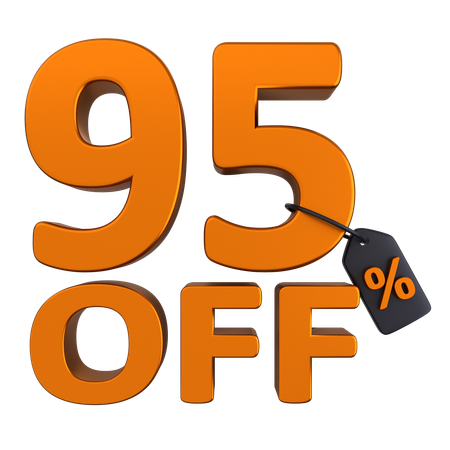 Discount 95 Percent  3D Icon