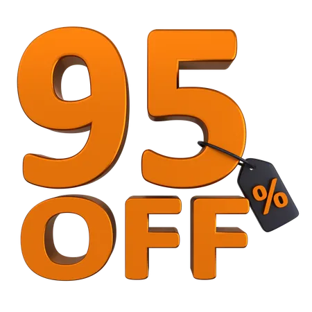 Discount 95 Percent  3D Icon