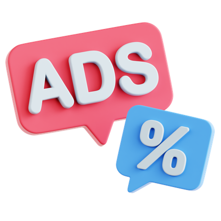 割引広告  3D Icon