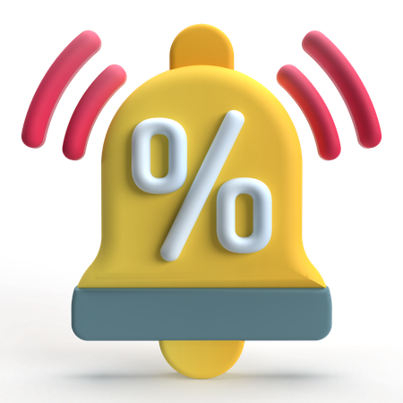 Discount Alert  3D Icon