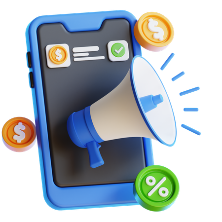 Discount Announcement  3D Icon