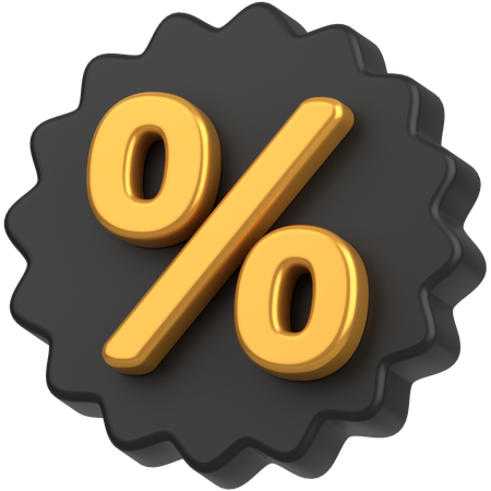 Discount badge  3D Icon
