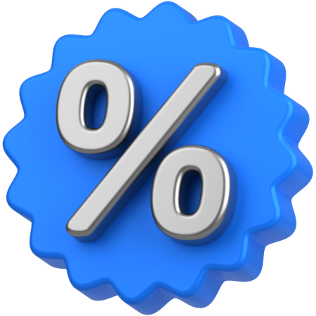 Discount badge  3D Icon