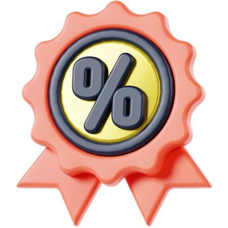 Discount Badge  3D Icon