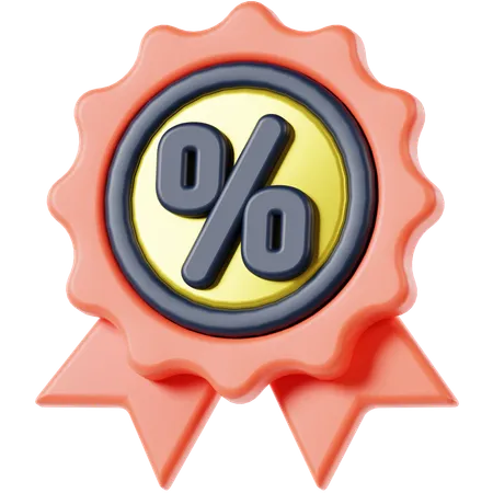 Discount Badge  3D Icon