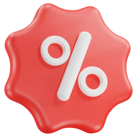 Discount Badge  3D Icon
