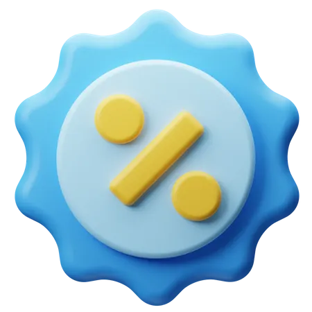 Discount Badge  3D Icon