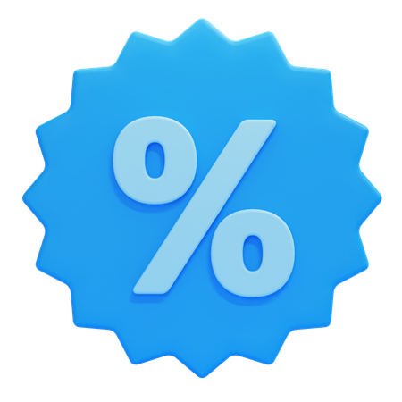 Discount Badge  3D Icon