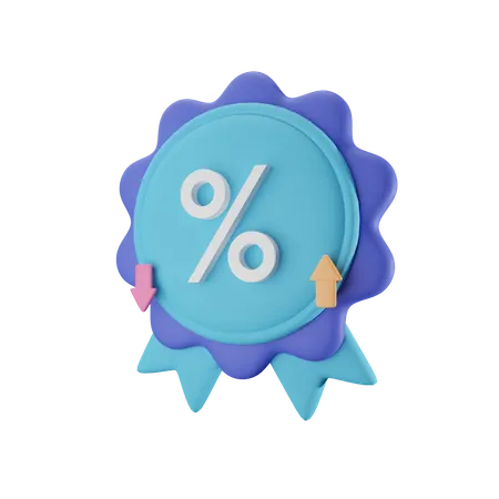 Discount Badge  3D Icon