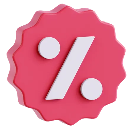Discount Badge  3D Icon