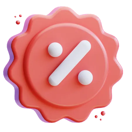 Discount badge  3D Icon